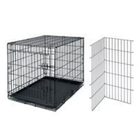 ASPEN PET Aspenpet 41276/21944 Sturdy Pet Kennel, 50 to 70 lb Capacity, Black 41276/21944